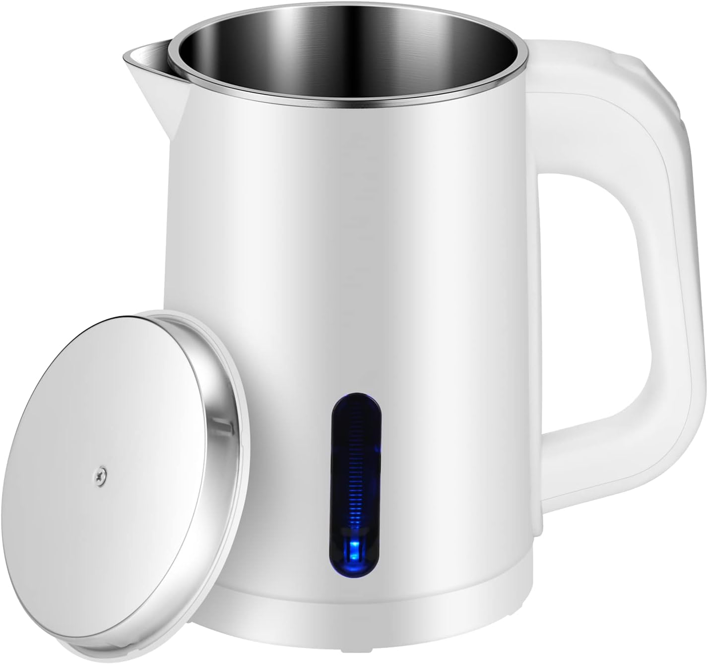 51K6V9qsPIL._AC_SL1500_.jpg Small Electric Kettle Stainless Steel, 0.6L Portable Travel Electric Tea Kettle, Mini Hot Water Boiler Heater for Business Trip, Camping, Travel, Office - Image 1