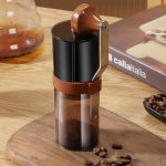 Portable Manual Coffee Grinder- Ceramic , Adjustable Coarse to Fine, 30g Beans & 60ml Powder, Hand Coffee Bean Mill with Detachable Handle for Espresso, French Press, Camping - Image 2